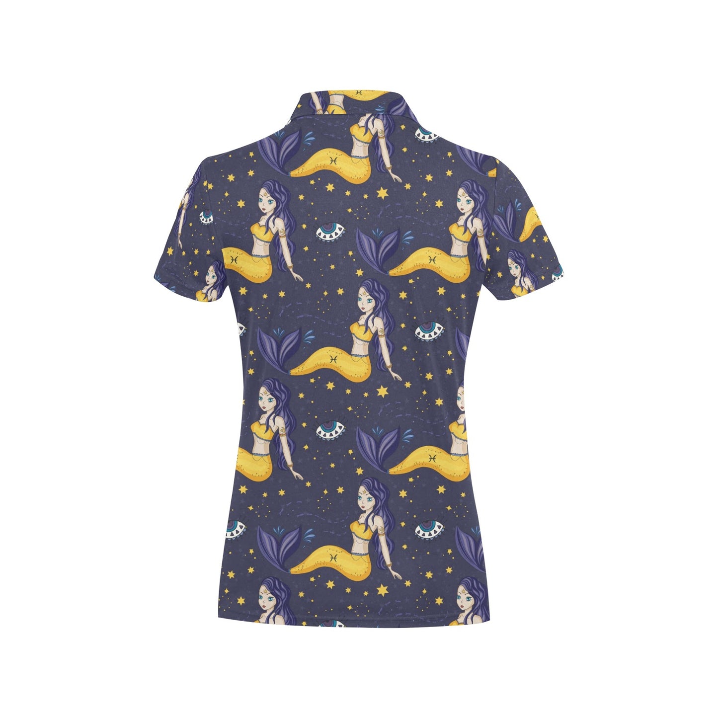 Pisces Pattern Print Design A04 Women's Polo Shirt