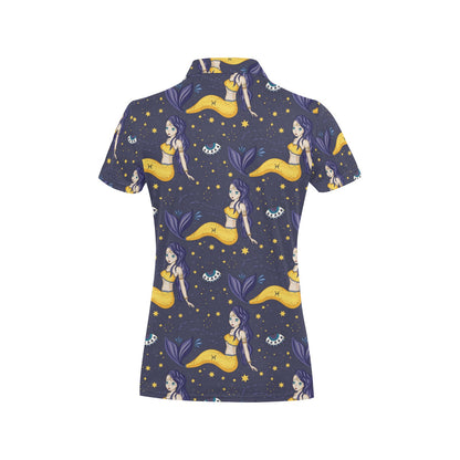 Pisces Pattern Print Design A04 Women's Polo Shirt