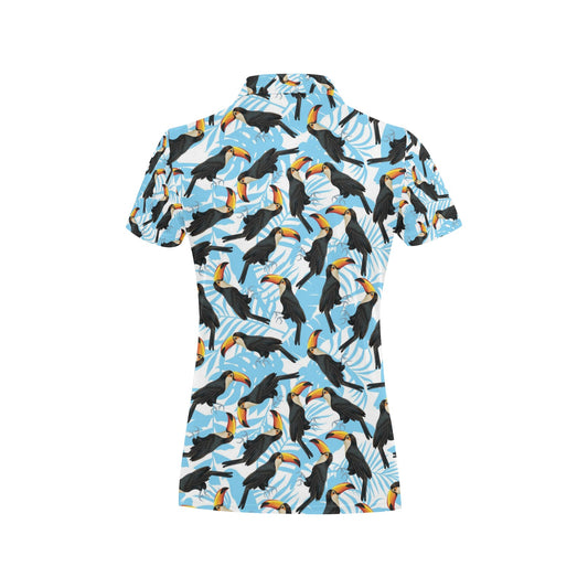 Toucan Print Design LKS303 Women's Polo Shirt