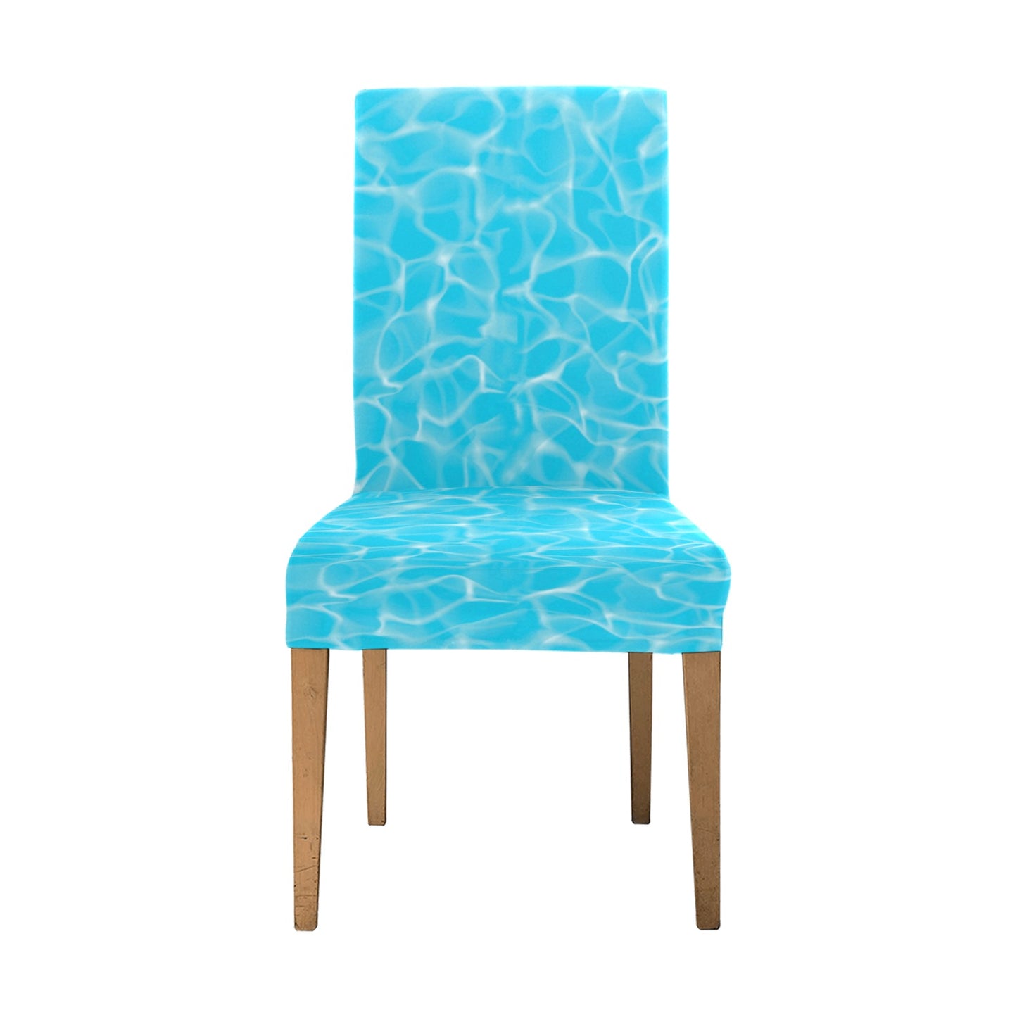 Swimming Pool Texture Print Design LKS301 Dining Chair Slipcover