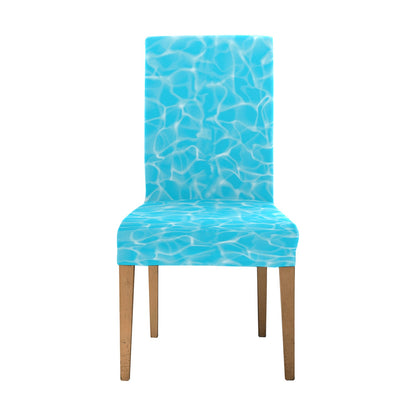 Swimming Pool Texture Print Design LKS301 Dining Chair Slipcover
