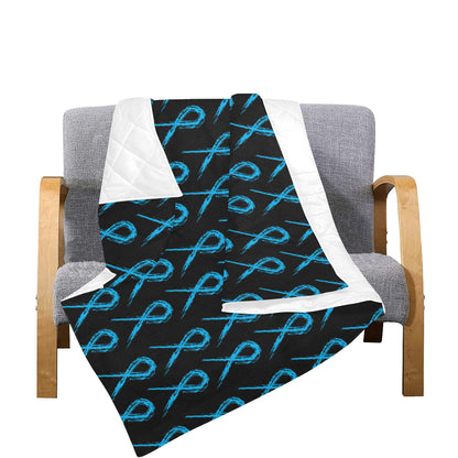 Prostate cancer Pattern Print Design A02 Premium Quilt