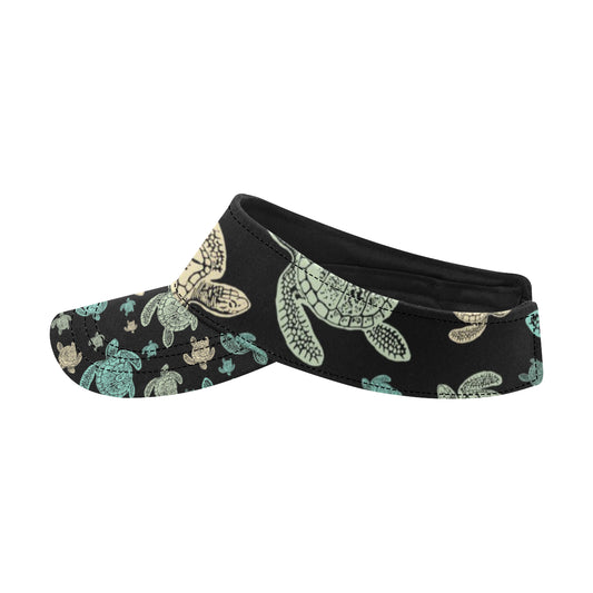 Sea Turtle Stamp Pattern Unisex Sun Visor