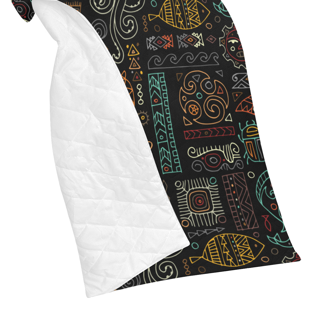 Polynesian Pattern Print Design A04 Premium Quilt