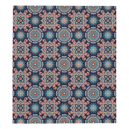 Bohemian Pattern Print Design 02 Premium Quilt