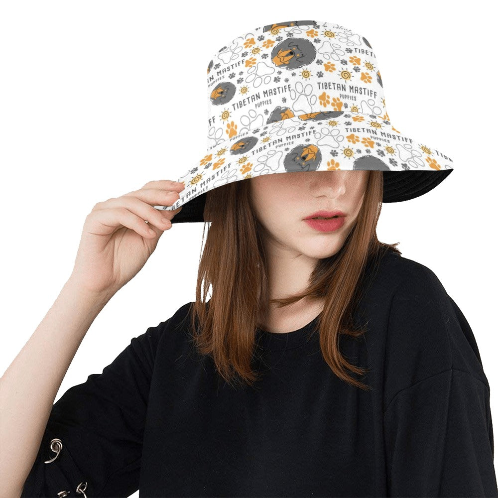 Tibetan Mastiffs Print Design LKS302 Unisex Bucket Hat