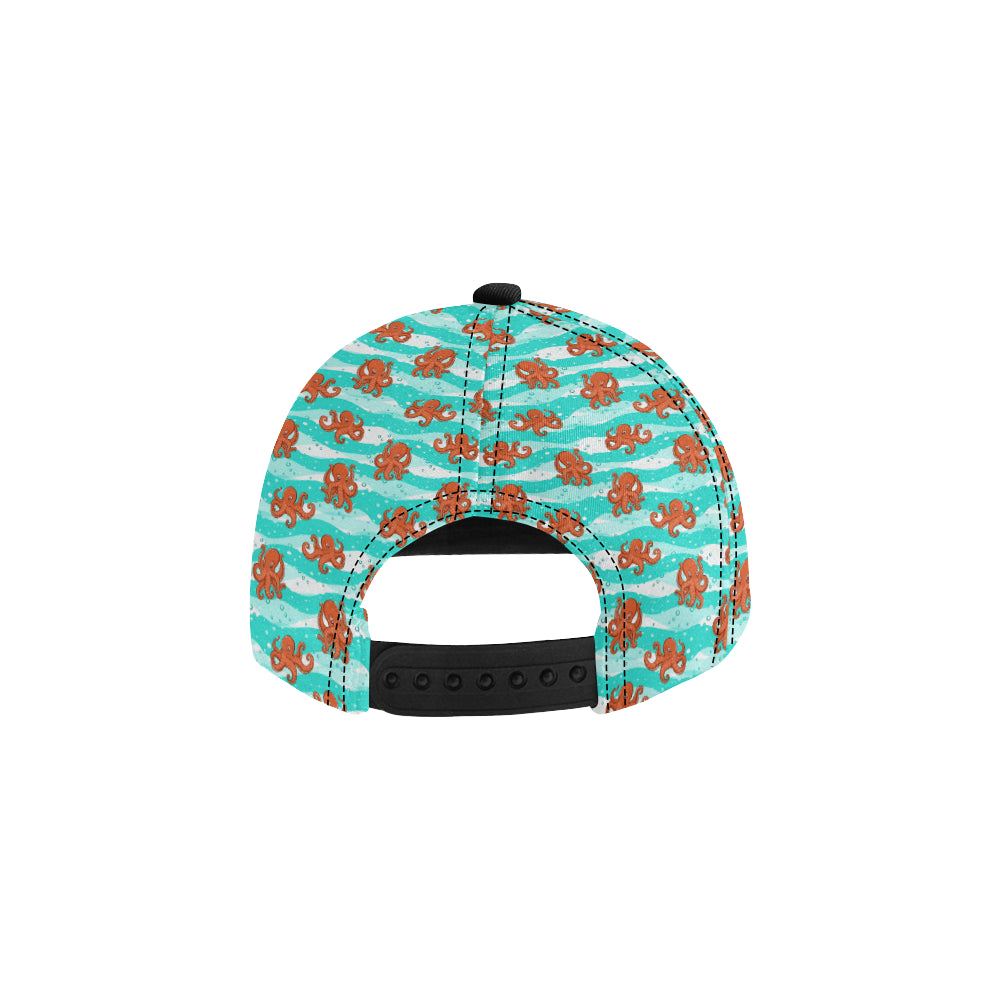 Octopus Cute Design Print Themed Snapback Cap