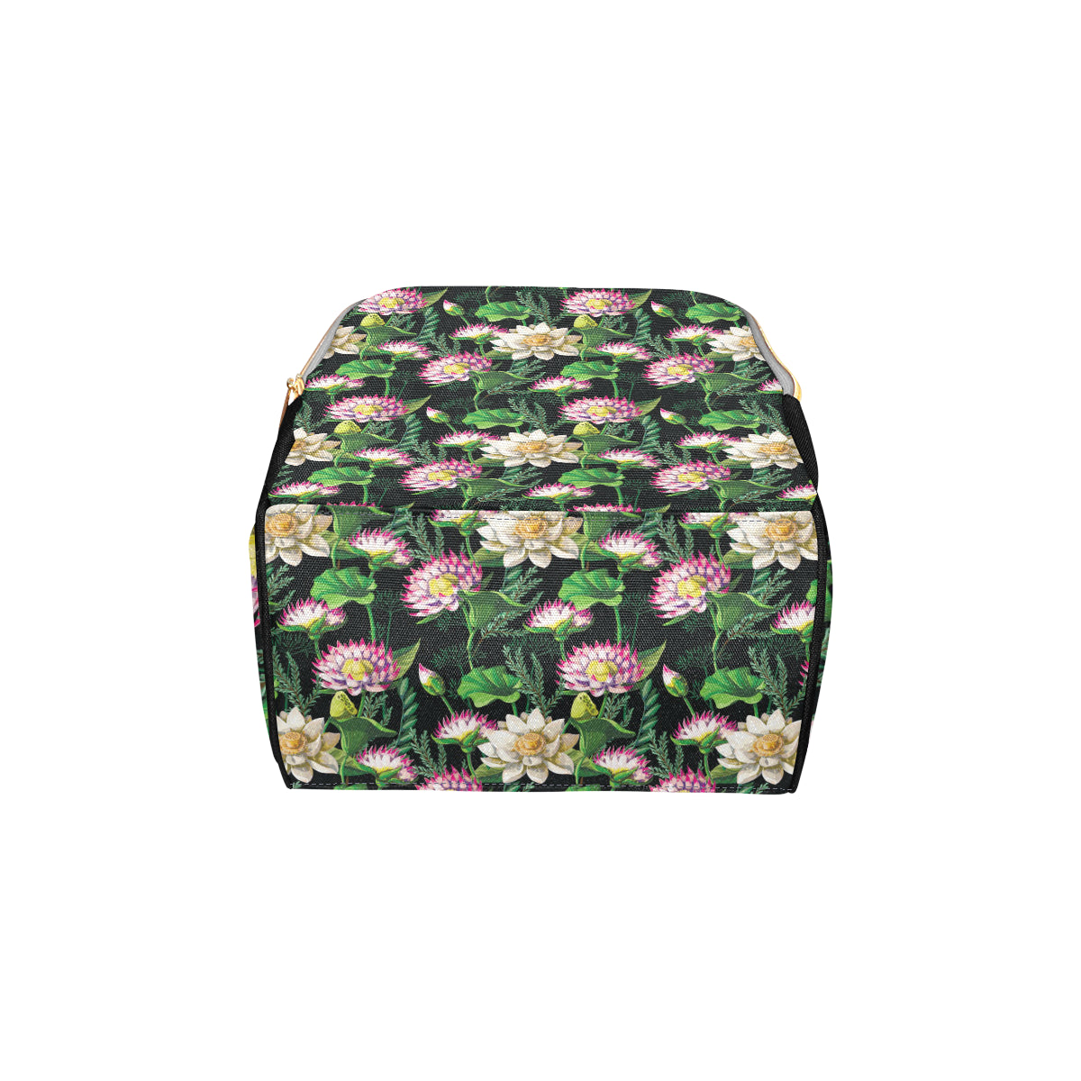 Water Lily Pattern Print Design WL010 Diaper Bag Backpack