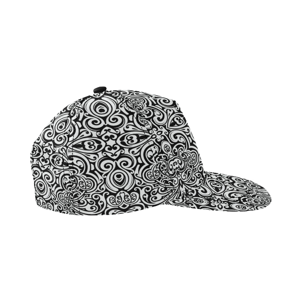 Polynesian Tattoo Pattern Snapback Cap