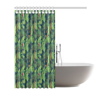 Rainforest Pattern Print Design A01 Shower Curtain