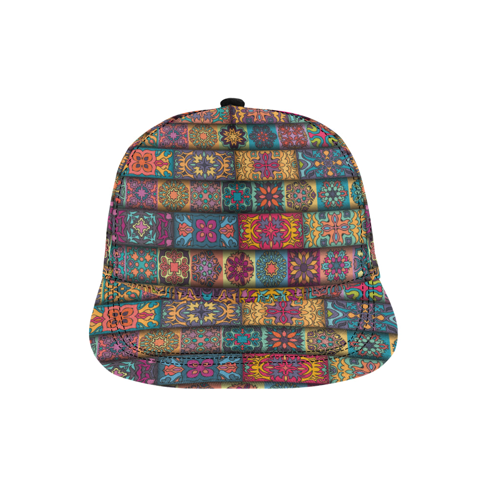 Mandala Style Design Print Snapback Cap