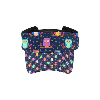 Owl Cute Themed Design Print Unisex Sun Visor