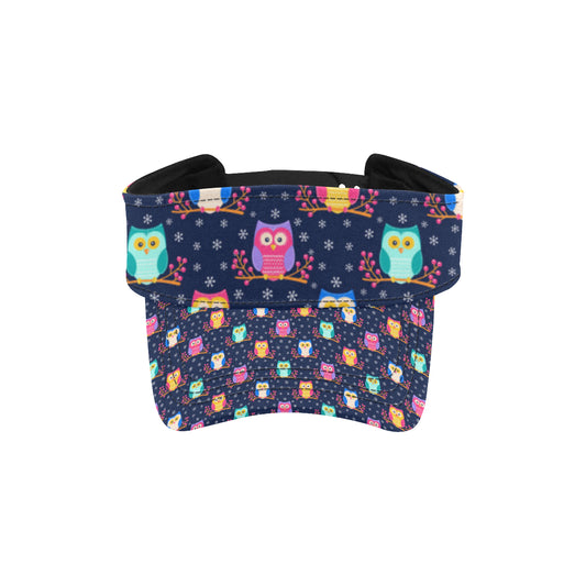 Owl Cute Themed Design Print Unisex Sun Visor
