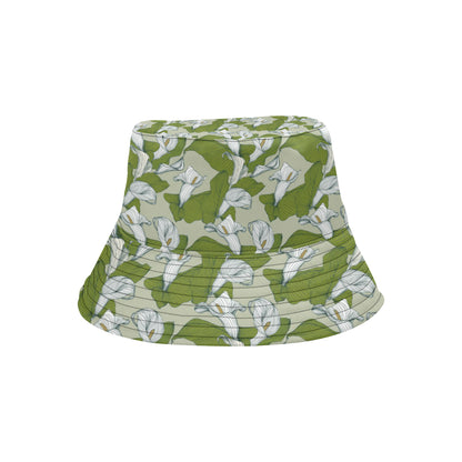Lily Pattern Print Design LY08 Unisex Bucket Hat