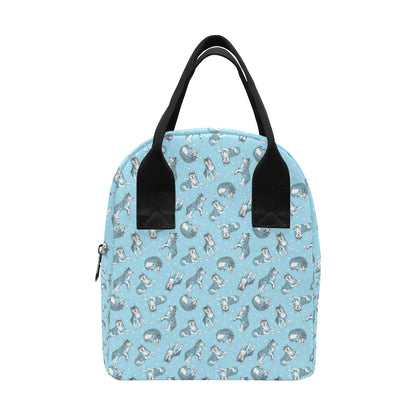 Wolf Design Print Pattern Insulated Lunch Bag