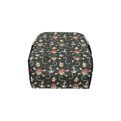 Pirate Pattern Print Design A02 Diaper Bag Backpack