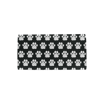 Paw Pattern Print Design A02 Women's Trifold Wallet