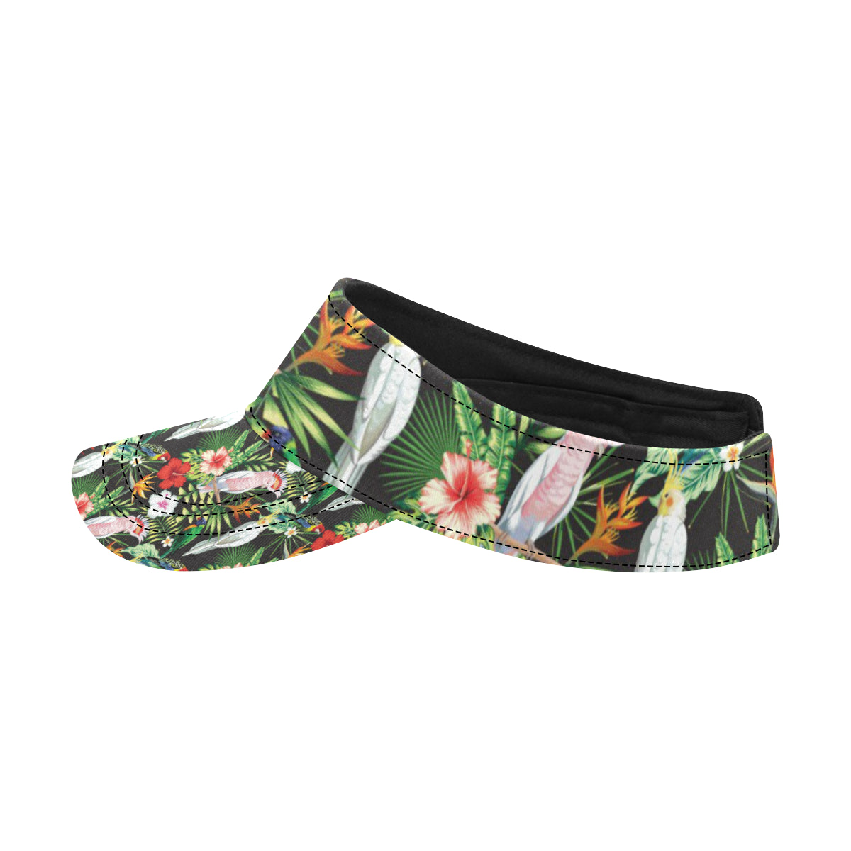 Tropical Flower Pattern Print Design TF03 Unisex Sun Visor