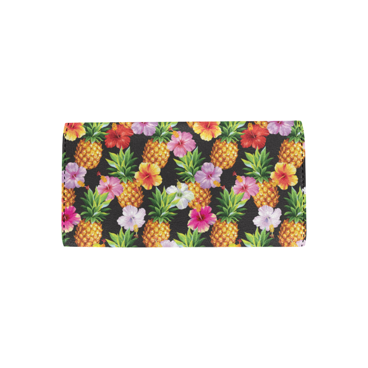 Pineapple Hibiscus Women's Trifold Wallet