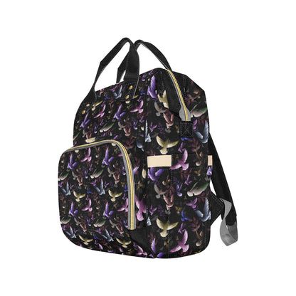 Pigeon Pattern Print Design 01 Diaper Bag Backpack