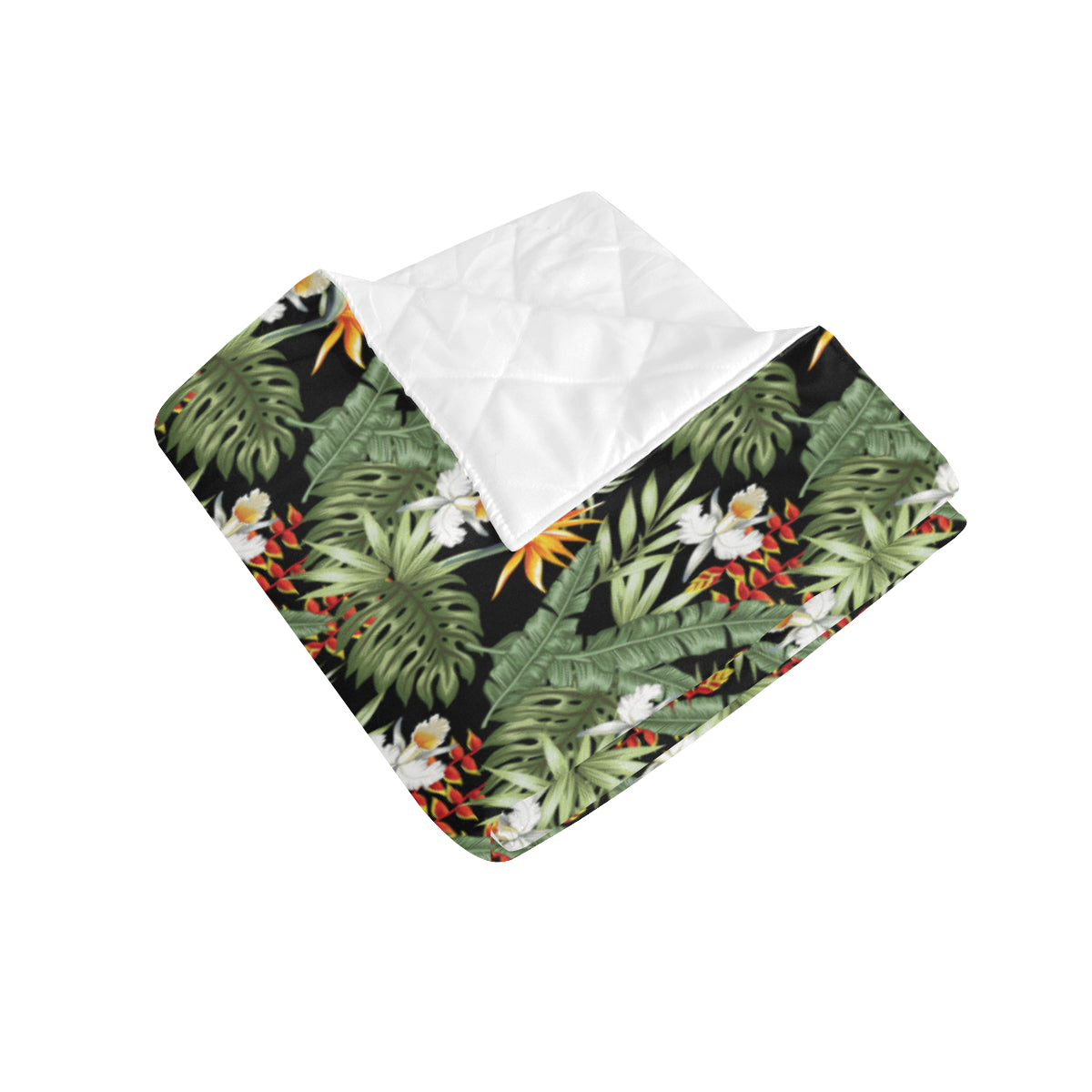 Bird Of Paradise Pattern Print Design 02 Premium Quilt