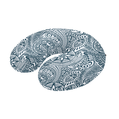 Polynesian Pattern Print Design A03 U-Shaped Travel Neck Pillow