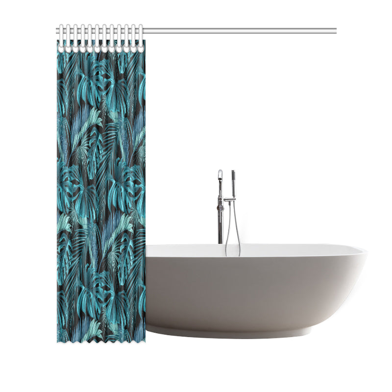 Palm Leaf Pattern Print Design A03 Shower Curtain