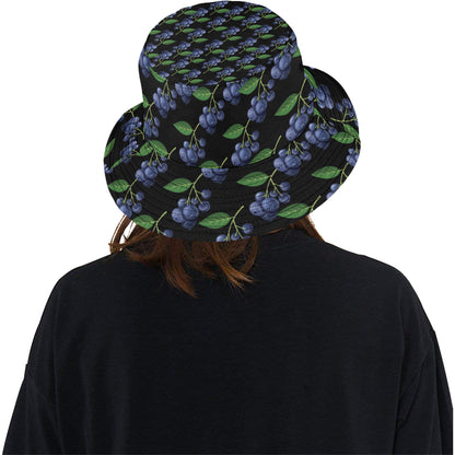 Blueberry Pattern Print Design BB01 Unisex Bucket Hat