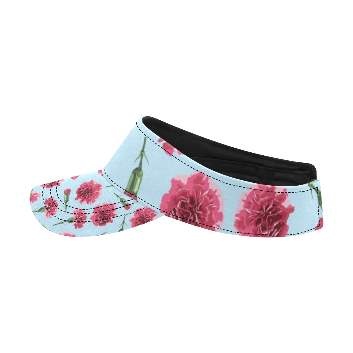 Carnations Pattern Print Design CN01 Unisex Sun Visor