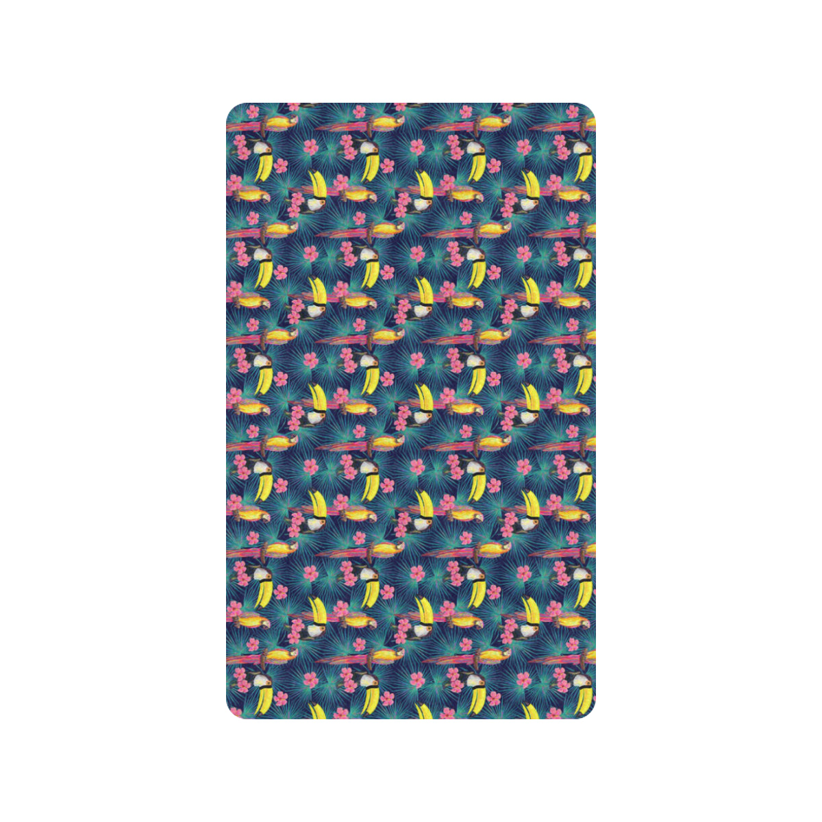 Toucan Parrot Design Rubber Doormat