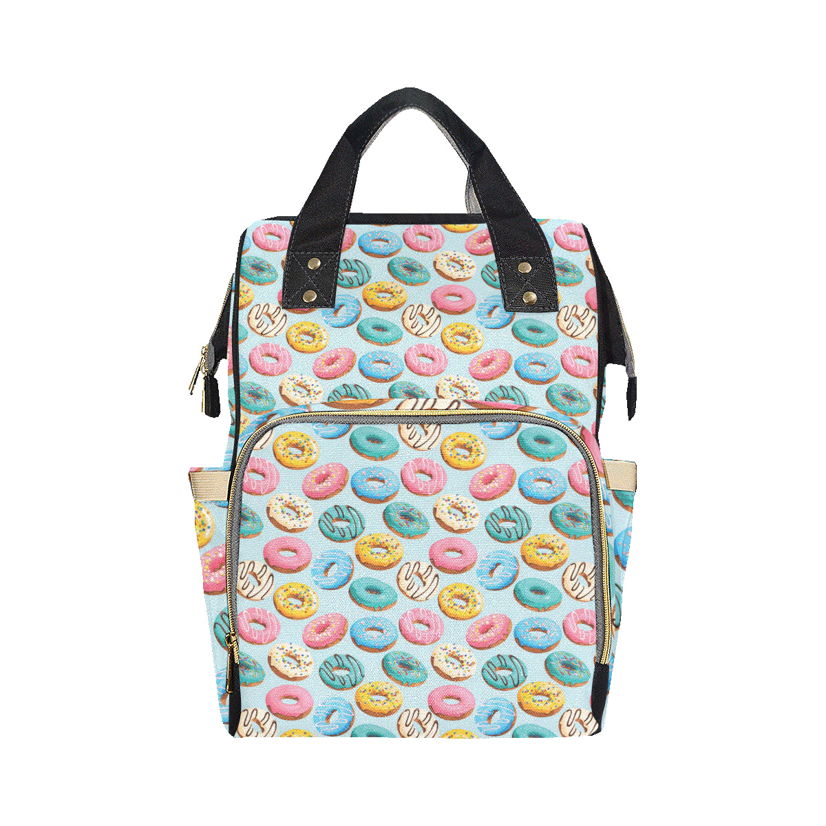Donut Pattern Print Design DN05 Diaper Bag Backpack