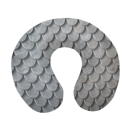 Armor Scales Pattern Print Design 03 U-Shaped Travel Neck Pillow