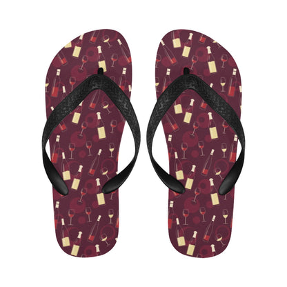 Wine Themed Print Design LKS302 Flip Flops