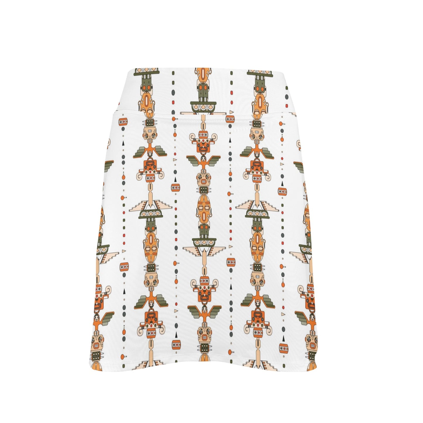 Totem Print Design LKS302 17" Golf & Pickleball Skort with Pockets
