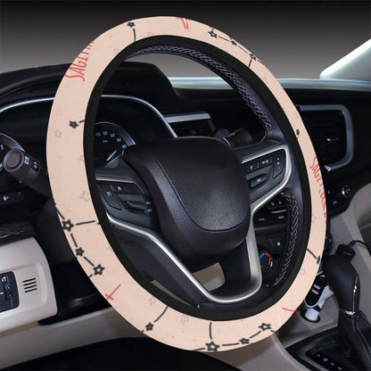Sagittarius Star Print Design LKS302 Steering Wheel Cover with Elastic Edge