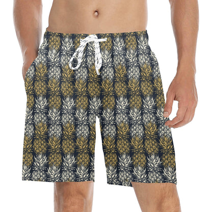 Pineapple Print Design Pattern Men's Swim Trunks Beach Shorts