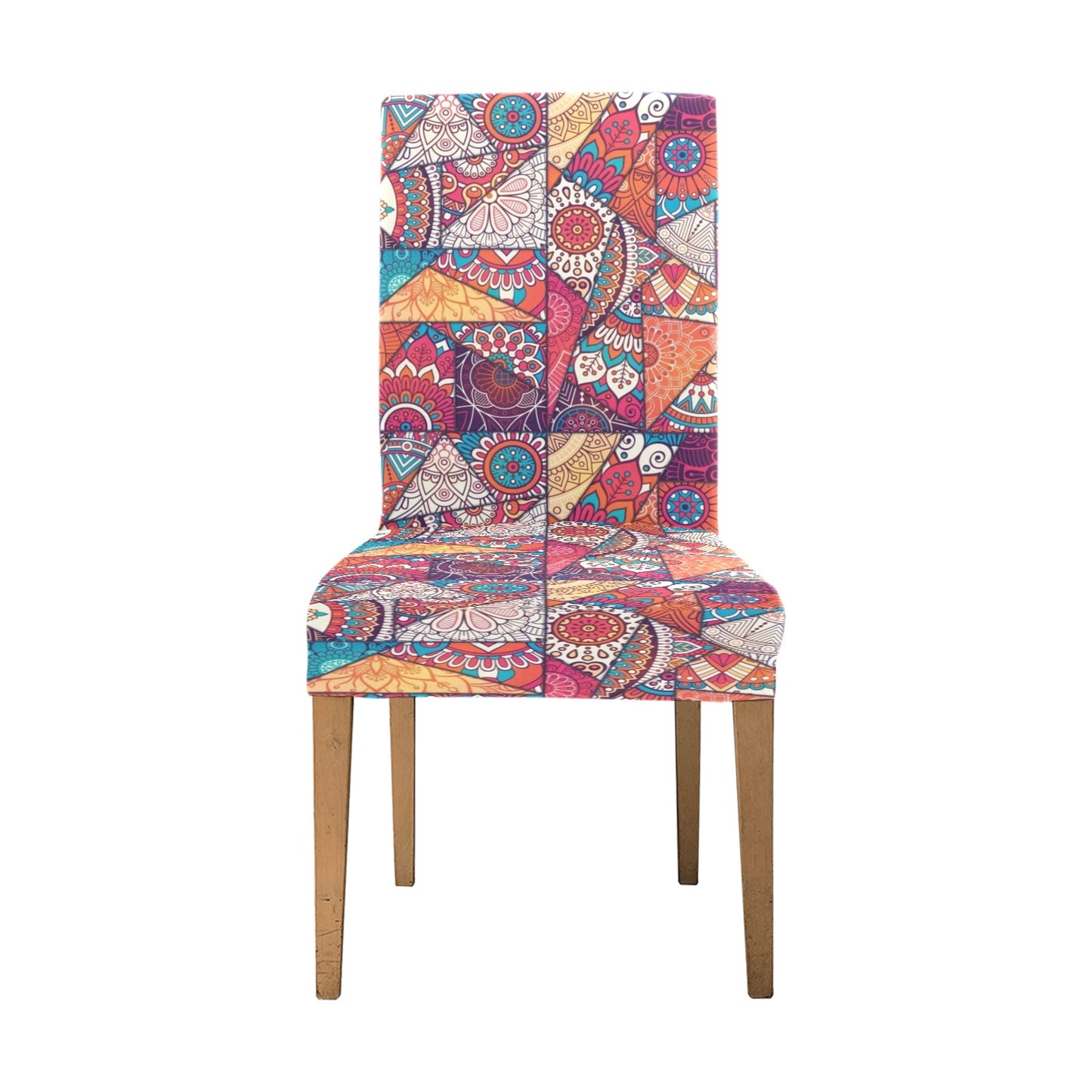 Patchwork Print Design LKS401 Dining Chair Slipcover