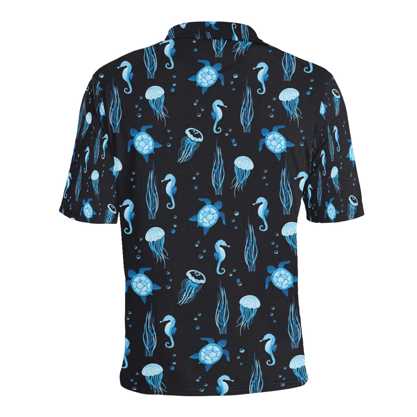 Sea Turtle Print Design LKS3013 Men Polo Shirt