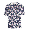 Swan Print Design LKS403 Men Polo Shirt