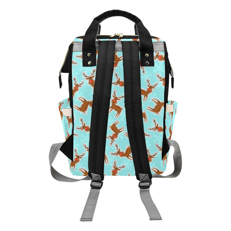 Reindeer Print Design LKS403 Diaper Bag Backpack