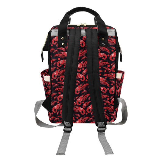 Shrimp Print Design LKS303 Diaper Bag Backpack