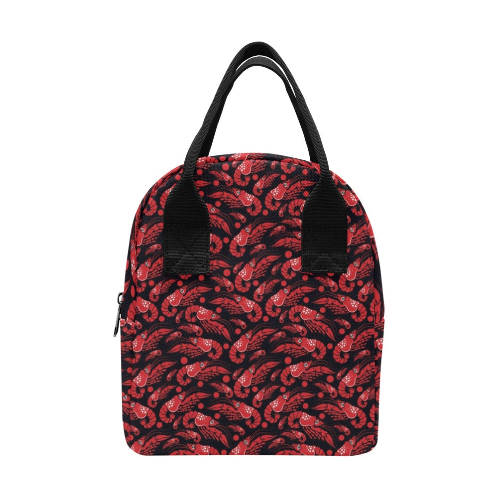 Shrimp Print Design LKS303 Insulated Lunch Bag