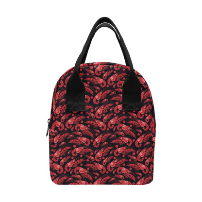 Shrimp Print Design LKS303 Insulated Lunch Bag