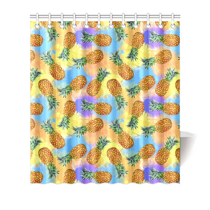 Pineapple Pattern Print Design PP09 Shower Curtain