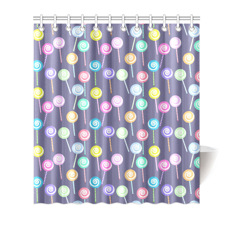 Lollipop Pattern Print Design LL03 Shower Curtain