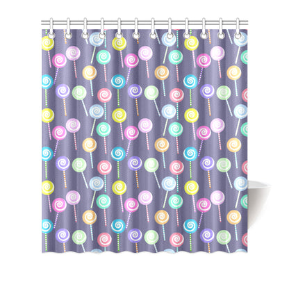 Lollipop Pattern Print Design LL03 Shower Curtain