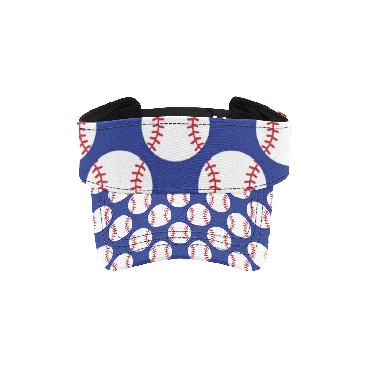 Baseball Blue Background Unisex Sun Visor