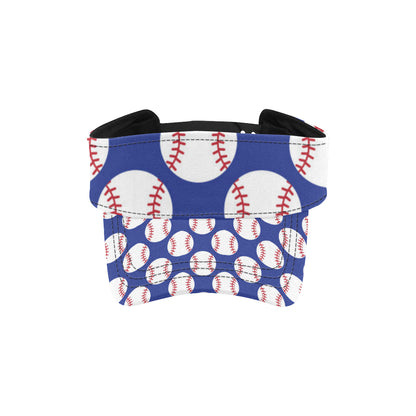 Baseball Blue Background Unisex Sun Visor
