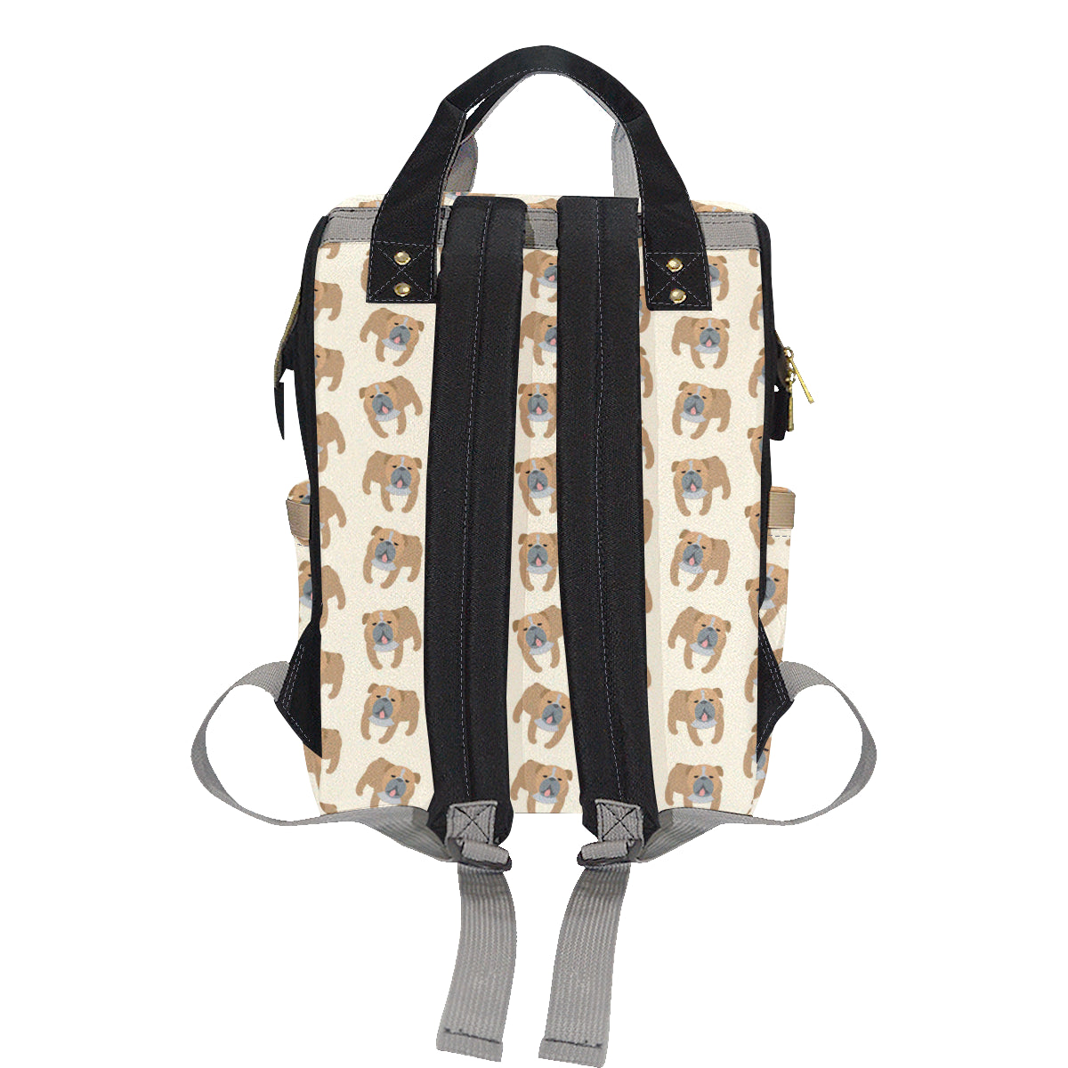 Bulldogs Pattern Print Design 01 Diaper Bag Backpack