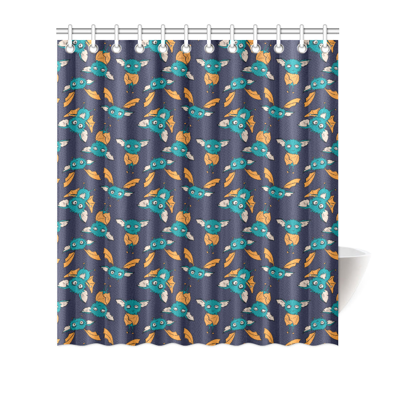 Bat Pattern Print Design 07 Shower Curtain